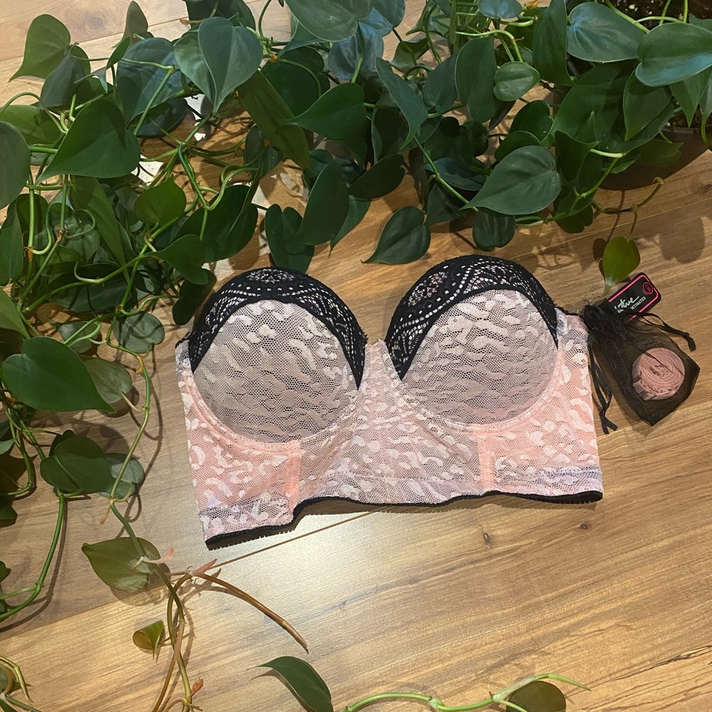 A line lace push up bra